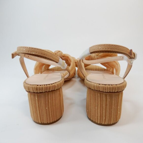 Loeffler Randall Dahlia Ankle Strap Knot Bow SANDALS Sz 10.5 Glitter Beauty NEW - Picture 10 of 16